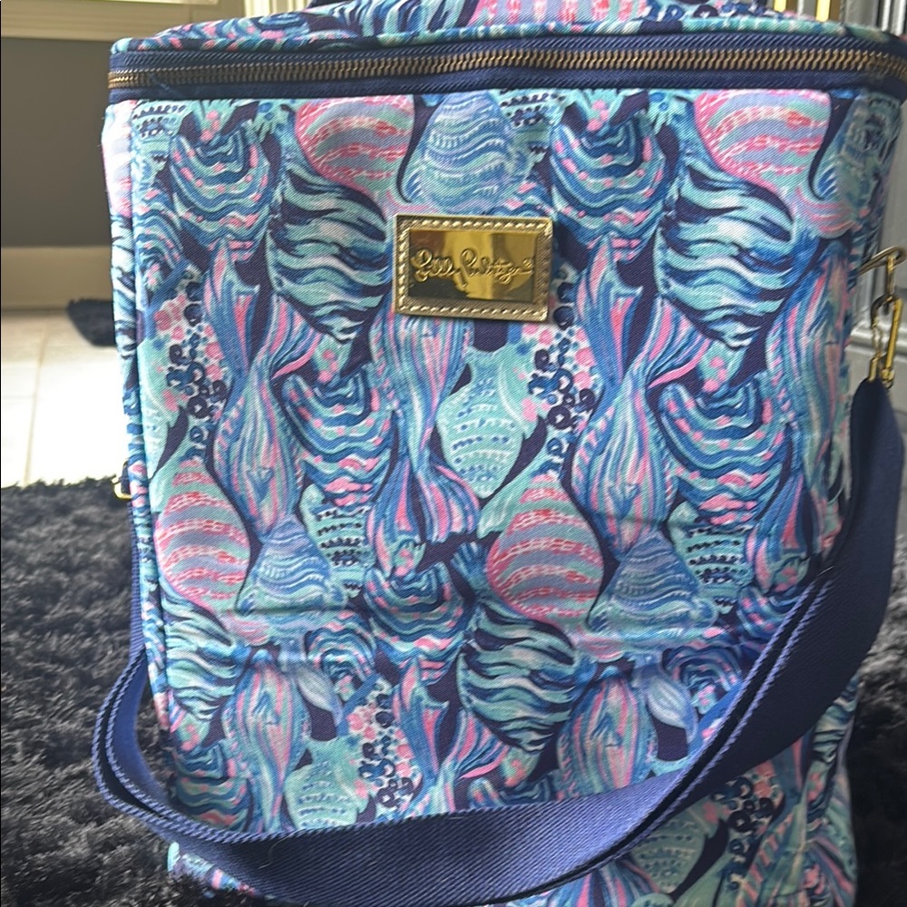 Vera Bradley Blue and Pink Patterned Women's Bag